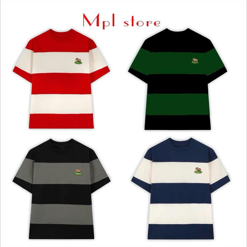 Sản Phẩm Top Áo Thun sọc . Form rộng cho nam nữ . Size 39-75kg Top Women Top Women áo phông