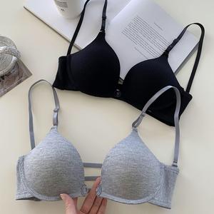 Quần Lót Cho Nữ, Nút Phía Trước, Thiết Kế Lưng khoét Thoải Mái, Không Vành, Kiểu Mỏng, Ép Ống Ngực Nhỏ Áo Ngực Gợi Cảm