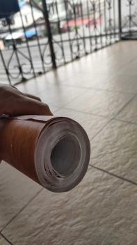 Product Review of Stiker Wallpaper Karpet Lantai Ada Seratnya PVC Sheet Glossy Motif Marmer Marble dan Kayu from m**💞 2