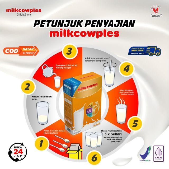 Product Introduction of (2 Pcs) Milkcowples 55% Susu Fullcream Kaya Kalsium dan Protein 2x500gr Minuman Dairy Milkcow 9