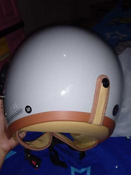 Product Review of HELM BOGO DEWASA KACA PILOT CLEAR MODEL HIJAB RETRO PRIA WANITA LIST BUSA COKLAT FULL LEHER SNI TERBARU MOTORCYCLE from ** 3