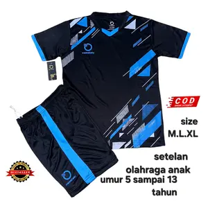 JERSEY OLAHRAGA SETELAN ANAK LAKI PEREMPUAN umur 5 sampai 13 tahun baju Sport Pakaian Outdoor