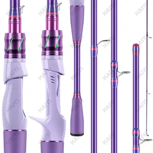 Joran UL Fiberglass 1.65m / 1.8m / 2.1m Fiberglass Padat/Joran Ultralight UL 2-6lb Joran Pancing Spinning Joran Pancing Casting Spinning Rod  Pegangan Joran Ultra Light Dengan Jarak Jauh