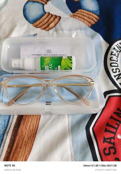 Product Review of Frame Kacamata Yumna - Bisa Minus Plus Cylinder (Free Box+Lap) Biru Frame Perempuan Laki-laki Eyewear vascka from ♒**💕 0