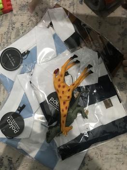 Product Review of Kaos anak stripe green series polca Fashion from M**✨ 0