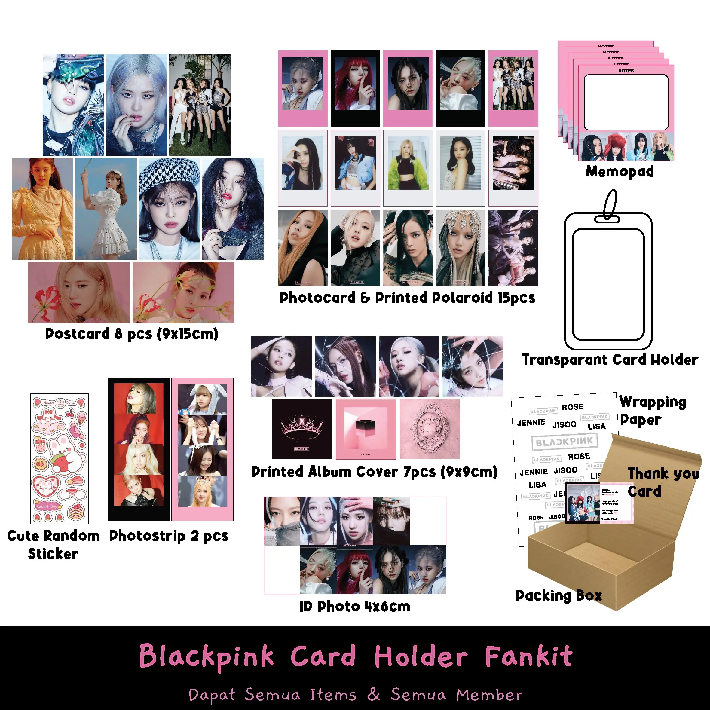 Blackpink Fankit Dapat Semua Items dan Semua Member