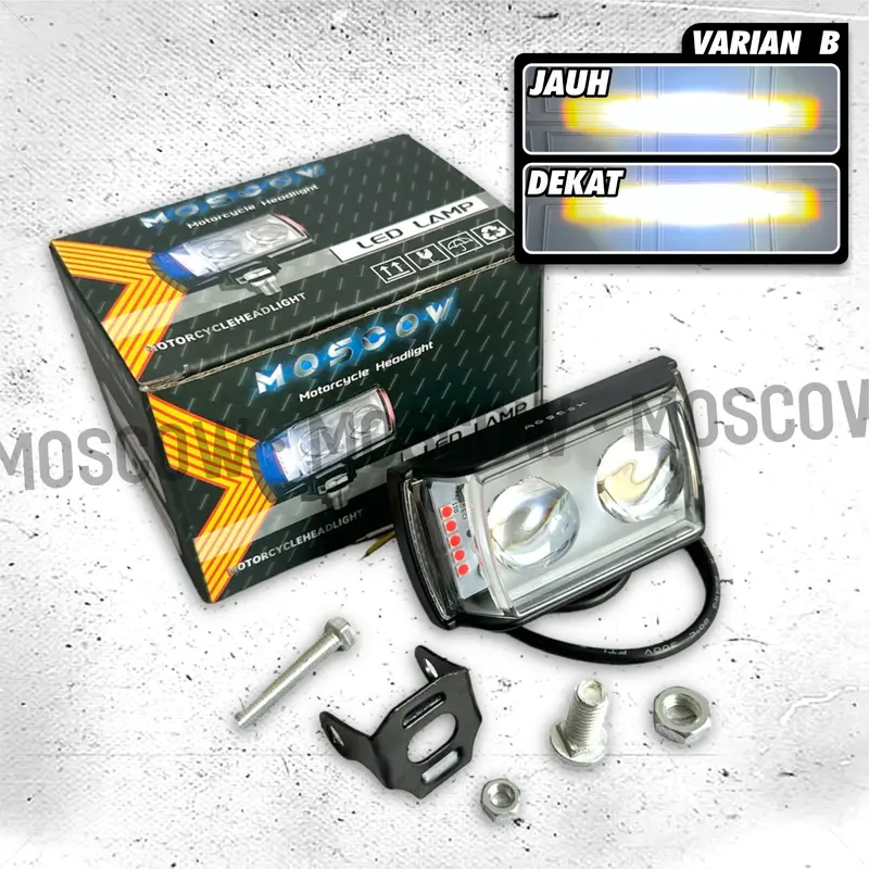 LAMPU TEMBAK SQL 2 MATA LAMPU SOROT LED CWL CREE 2 MATA LENSA PLUS SENJA ANGEL EYE BIRU MERAH STROBO LAMPU DEPAN 4 MODE JAUH DEKAT FLASH GABUNGAN SUPER TERANG ORIGINAL MOSCOW MODEL KOTAK LASER GUN SQL WATERPROOF BODY BESI PREMIUM 4
