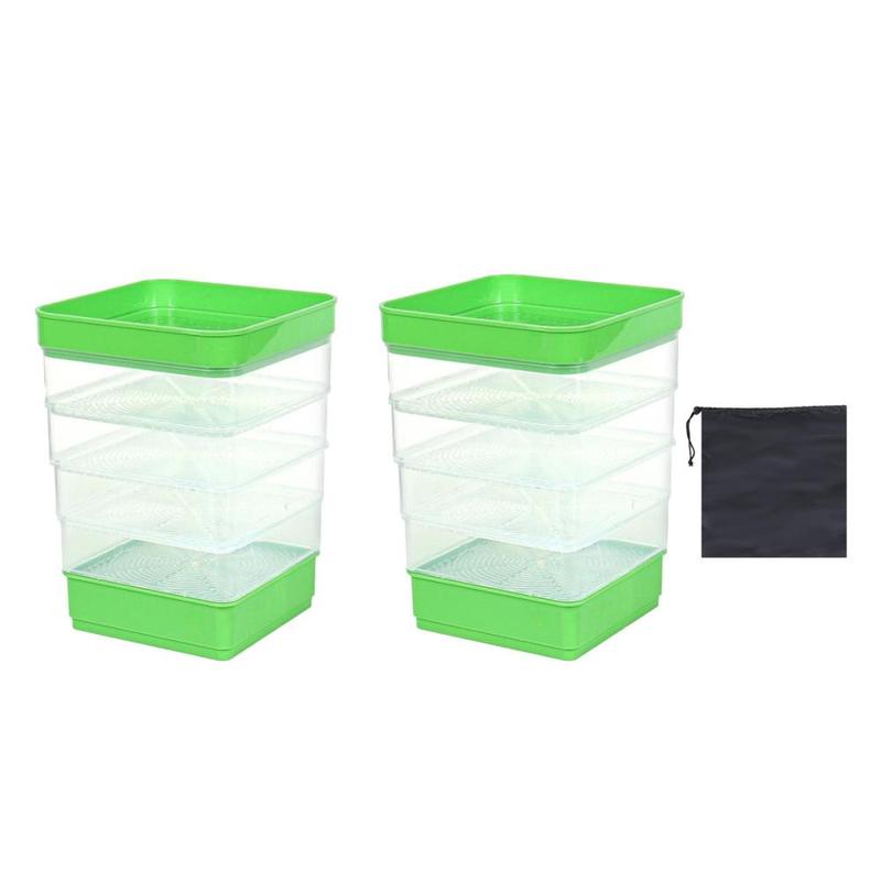 Bộ dụng cụ nảy mầm hạt, khay ươm hạt có nắp, đa năng để ủ hạt trong nhà cho hạt…