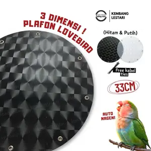 Plafon Lovebird Jebakan 3 Dimensi Atap Plafon Mika 3d Helloped Sangkar Kandang Burung Love Bird Anti Naik Ke Atas