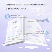 Gambar [4 BOX HEMAT 200RB] ZOICY Brightening Sheet Mask 4Box 20pcs - Masker Wajah Mencerahkan Kulit | Masker Mencerahkan kulit | Anti Kerut | Melembapkan l Mengencangkan | Menutrisi l Menenangkan | 3D Hyaluronic Acid Moisturizing | Niacinamide | Salicylic Acid dari ZOICY Skincare Kota Administrasi Jakarta Timur 5 Tokopedia
