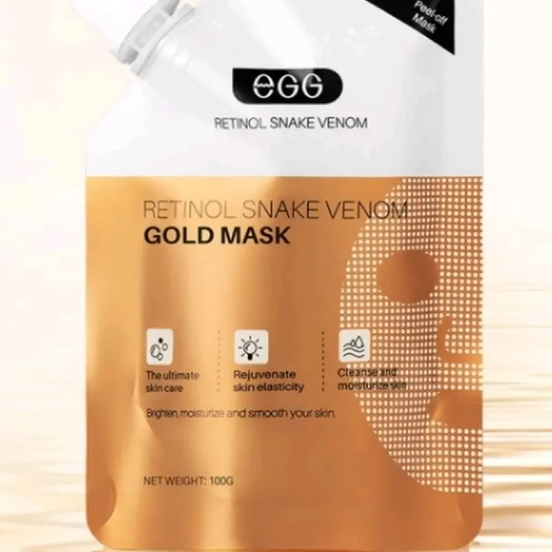 Masker Gold Retinol Huasurv Kosmetik Perawatan Wajah berminyak face mask kusam whitening pelembab maskerwajah bruntusandankusam Hyaluronic muka egg 1