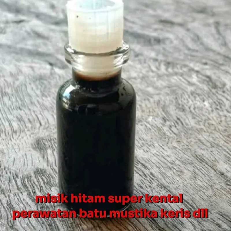 misik hitam kental asli original 0