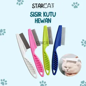 SC Sisir Kucing Anti Kutu Bulu Rontok Grooming Hewan Perawatan
