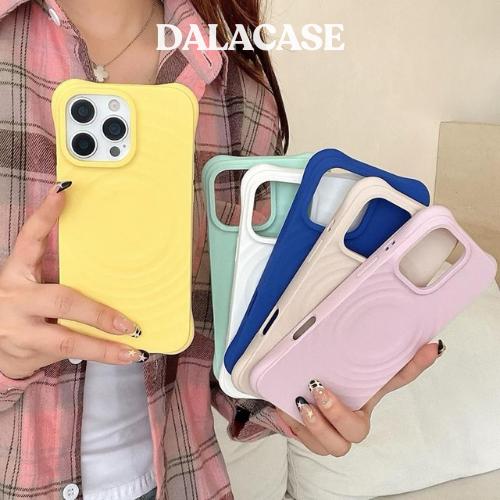 Chống Bẩn Ốp Lưng Ripple Silicon Tích Hợp Magsafe Nhiều Màu