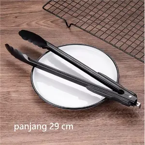 Jepitan kue Gorengan salad stainless Steel Capit barbecue capitan anti karat  Peralatan Dapur Panggangan Kitchenware