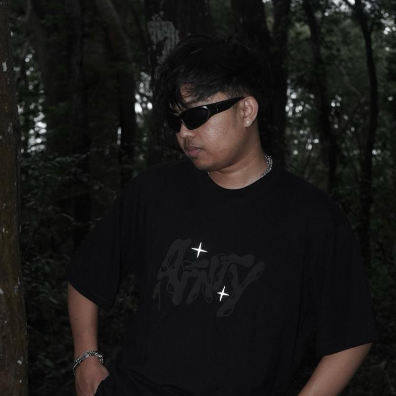 AFNTY.ID | T-SHIRT OVERSIZED BOXY & REGULAR| AFNTY PUFF INK + REFLEKTIF COTTON COMBED 20s Atasan Nyaman Unisex Pria Wanita 1
