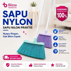 Sapu Lantai Nilon Sapu Lantai Pastel Kuat & Awet untuk Rumah Tangga | Blizza Family