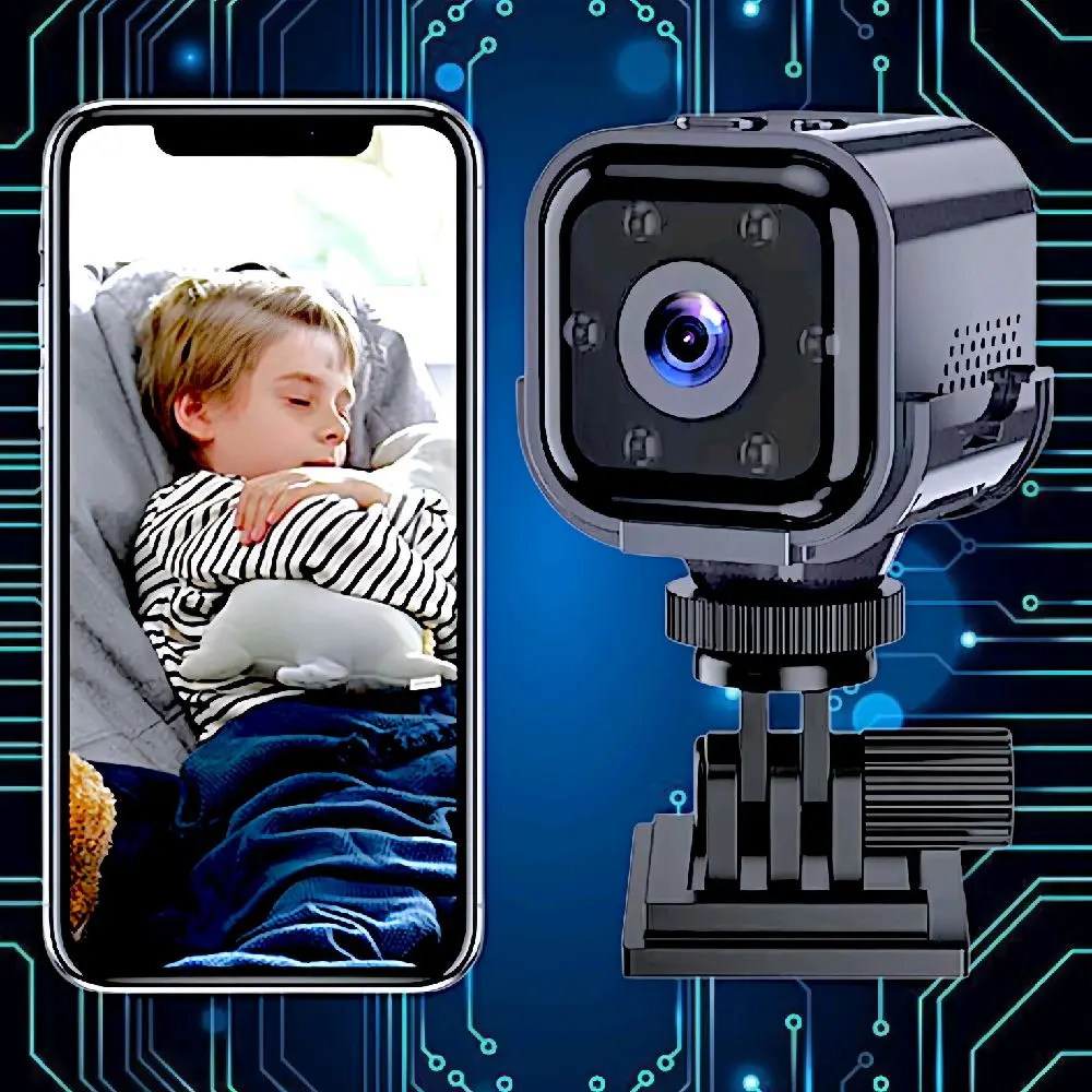 Kamera Mini 1080p AS03 dengan WiFi dan Aksi - Camera Resolusi HD 1080p Baterai 400MAH Tahan Lama Cocok untuk Sepeda dan Aktivitas Olahraga