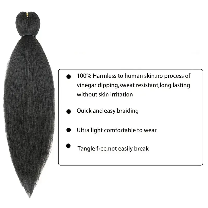 Tóc Nối, Phong Cách Dreadlocks, Tóc Bện, Dài 26inch 6