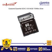 Gambar Exascend Silver Series SDXC 64GB Essential UHS-I 170Mbps V30 Memory Card dari Sentra Digital Kota Surabaya 2 Tokopedia