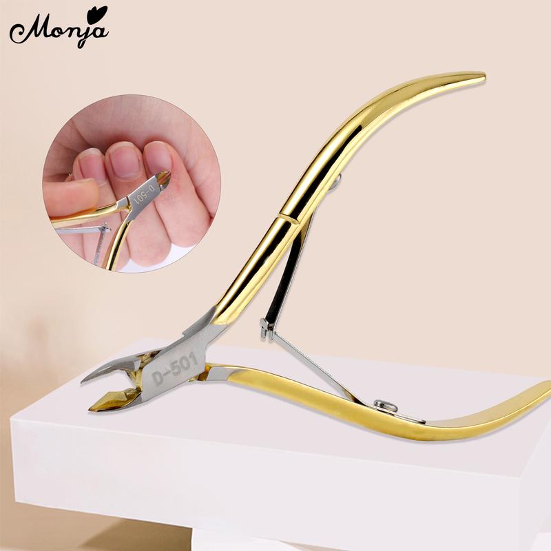 Dụng Cụ Cắt Lớp Biểu Bì Nghệ Thuật Làm Móng, Dụng Cụ Làm Móng, Thép Không Gỉ Vàng, Để Làm Sạch Và Loại Bỏ Da Chết, Thích Hợp Để Chăm Sóc Móng Tay Và Móng Chân, Tiệm Làm Móng, Tại Nhà, Dụng Cụ Tự Làm, Bao Gồm Dao Cắt Và Dụng Cụ Đẩy 4