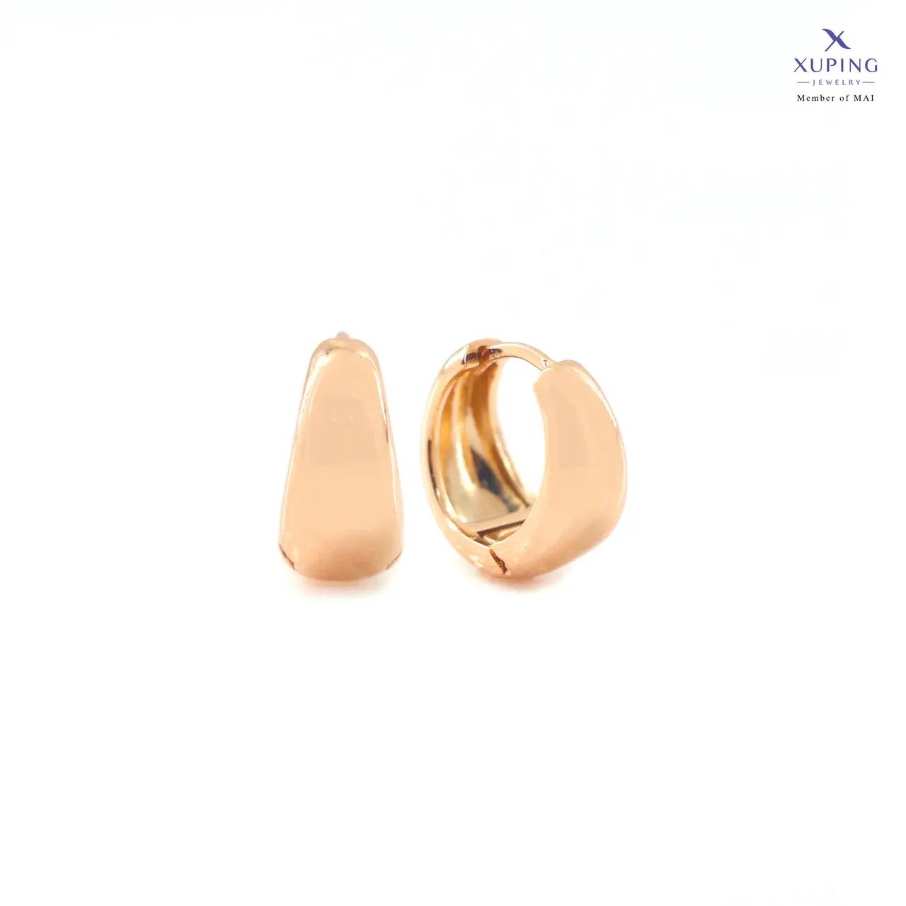 Xuping Anting Clip Emas Motif Polos 0161160247