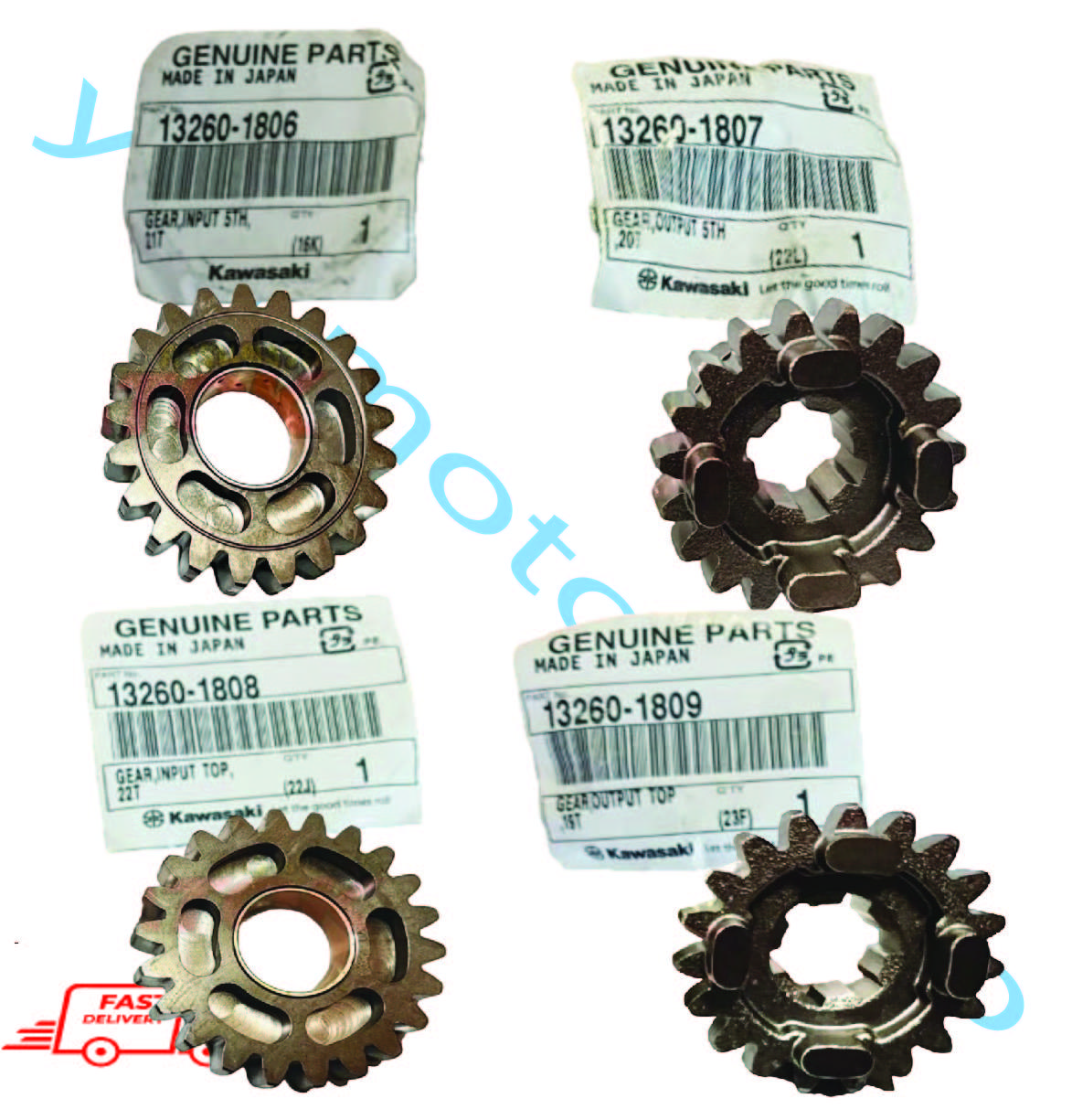 KAWASAKI RR150 RR 150 ZX 150 ZX150 ENGINE GEAR BOX TOPGEAR 100