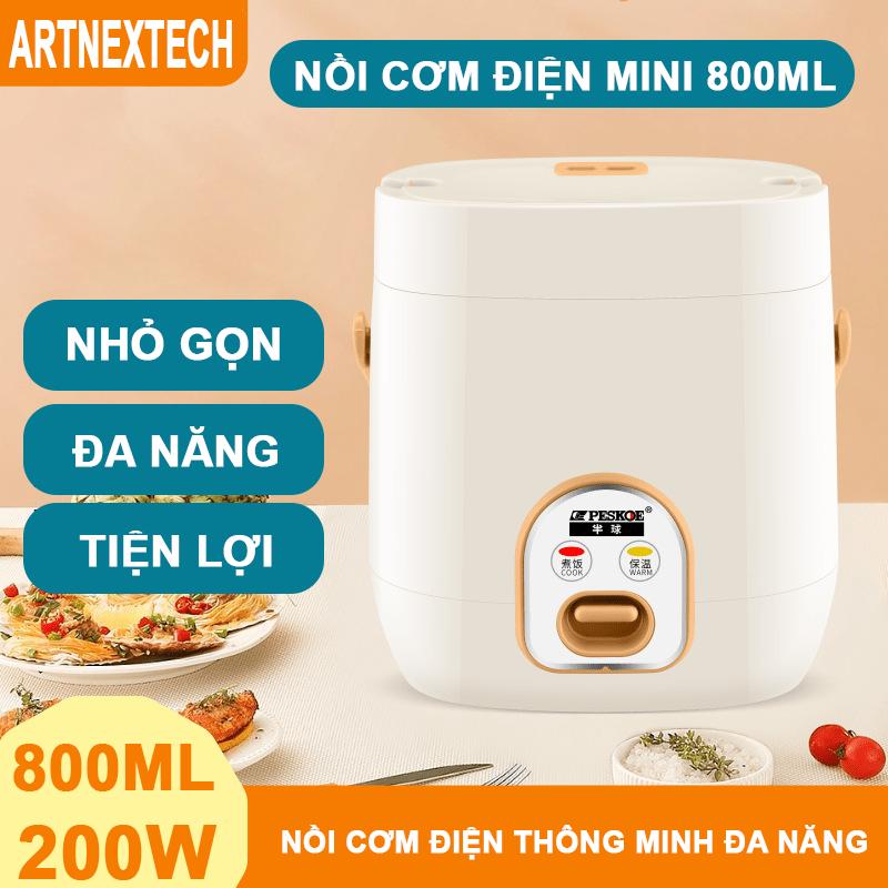 [BÁN CHẠY] Nồi Cơm Điện Mini 800ML GROPA Chính Hãng (Nấu Cháo, Hầm, Chưng, Hấp, Luộc) Lòng Nồi Chống Dính, Bảo Hành 12 Tháng