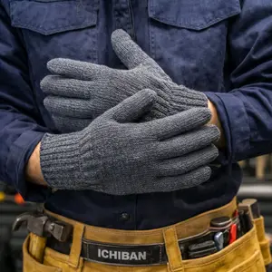 SARUNG TANGAN KERJA BENANG 3-5,8 TEBAL MEREK ICHIBAN/SARUNG TANGAN PROYEK