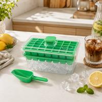 Gambar BREWSUNIQ - Cetakan Es Batu 68 Grid | Ice Cube Tray Box 2 Susun Dengan Sekop Ice Storage Container dari Brewsuniq Store Kota Medan 2 Tokopedia