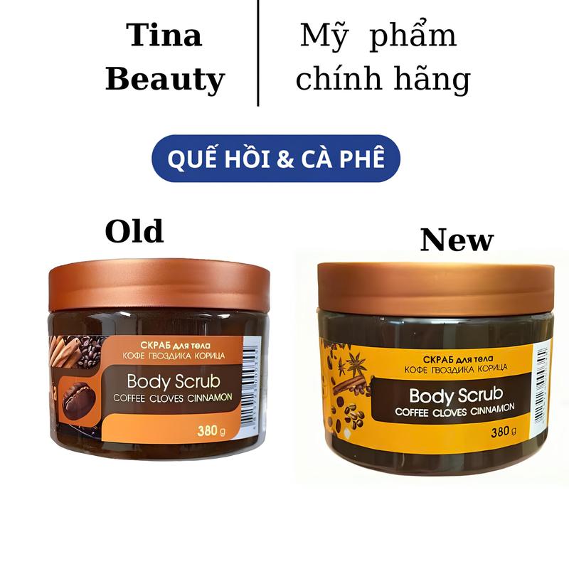  Tẩy Tế Bào Chết Body Quế Hồi Và Cà Phê Nga Bilenda - Hũ 380G Hàng Nhập Khẩu Tem Phụ 