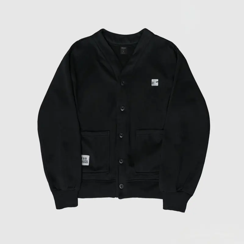 Fairgoods Basic Cardigans Ohayo Black Shop Tokopedia