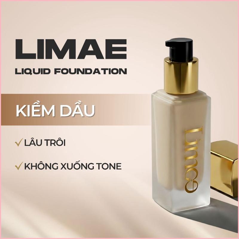 [Giảm ngay hôm nay] Kem nền kiềm dầu Limae Liquid Foundation 30ml lớp nền bền đẹp, lâu trôi, độ che phủ cao
