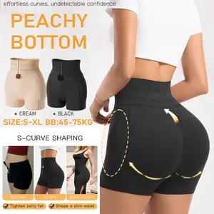 High Waist Shapewear Korset Busa Pantat Dan Pinggul Seamless Hip Lift Pants