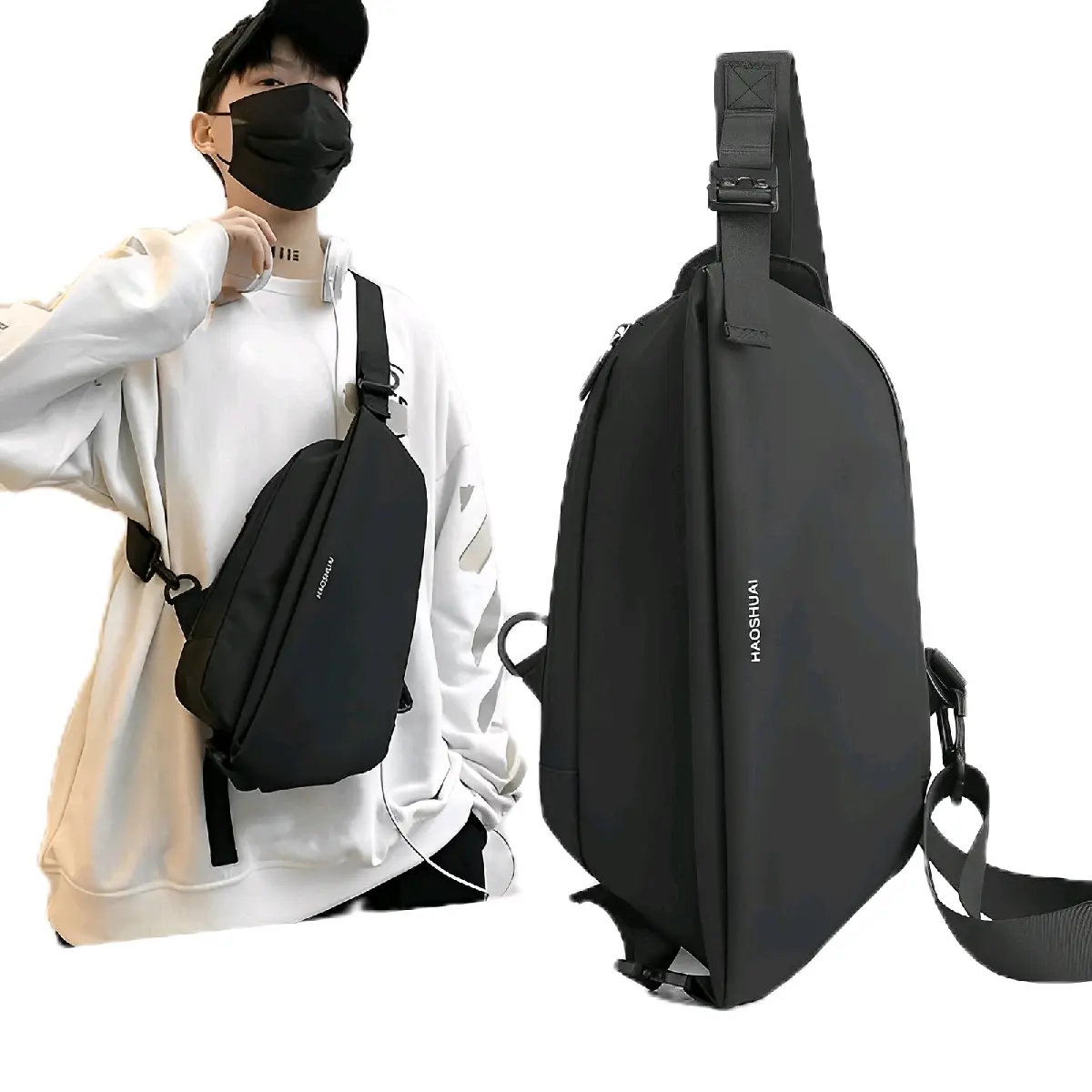 WAISTBAG AZKA WB251 Tas waistbag selempang pria wanita Slingbag