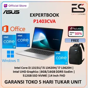 Asus Expertbook P1403CVA i7 13620H - I5 13420H - I3 1315 16GB 512GB W11 OHS 14 Inch FHD