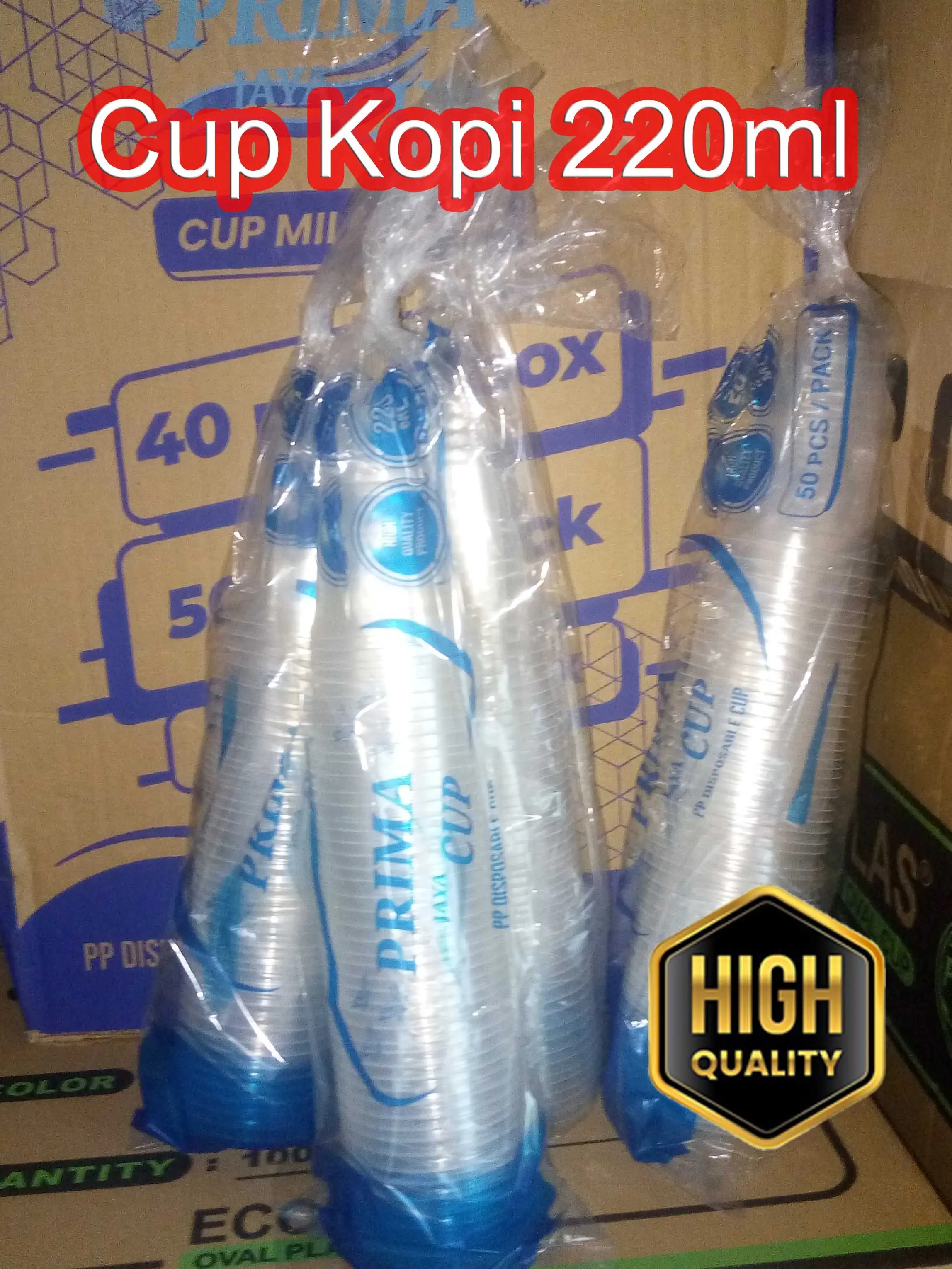 gelas pelastik Aqua 220ml isi 50 pcs