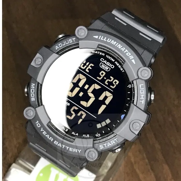 Casio AE-1500WH-8B Large Display Digital Gents Sports Watch 10 years Battery Life ae-1500