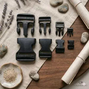 (COD) Kunci Sodok Buckle Plastik UK Tali 1cm 1.6cm 2.5cm 4cm 5cm Cocok untuk Berbagai Keperluan Craft