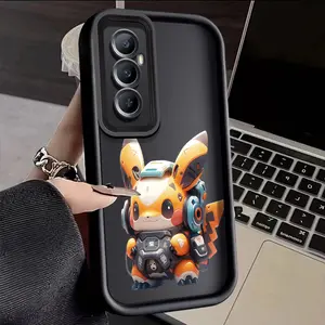 Casing Hp Untuk Realme C65 4G Case HP pola Robot Pikachu Cesing Casing sederhana Kesing Silikon lunak Kasing baru Softcase