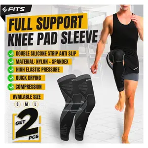 FITS Set Full Support Knee Pad Sleeve Wrap Compression | Deker Lutut