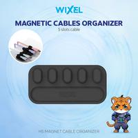 Gambar WIXEL H5 Magrip Magnetic Cable Clip Organizer 5 Slot Silicone Holder Penjepit Perapih Kabel Magnet Managemen Silikon Jepitan Klip - PUTIH dari Pampam Shop Kab. Tangerang 3 Tokopedia