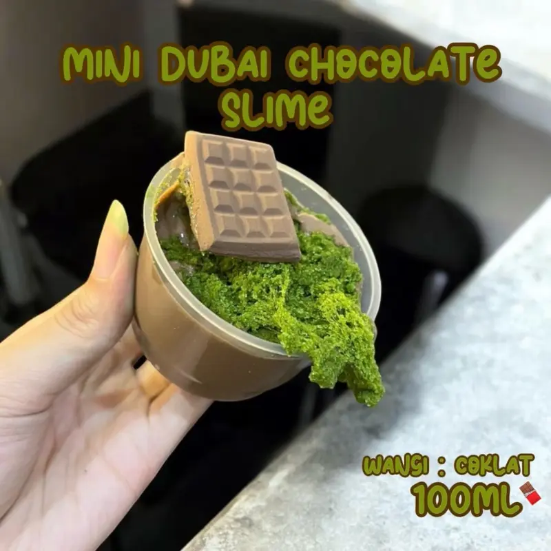 DUBAI CHOCOLATE SLIME BY CINDEY || PISTACHIO DUBAI SLIME || CLOUD SLIME || ORIGINAL SLIME || CLAY SLIME 1