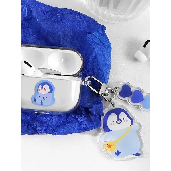 Gantungan Kunci Bentuk Pinguin Bahan Akrilik Untuk Aksesoris Tas Lucu 3