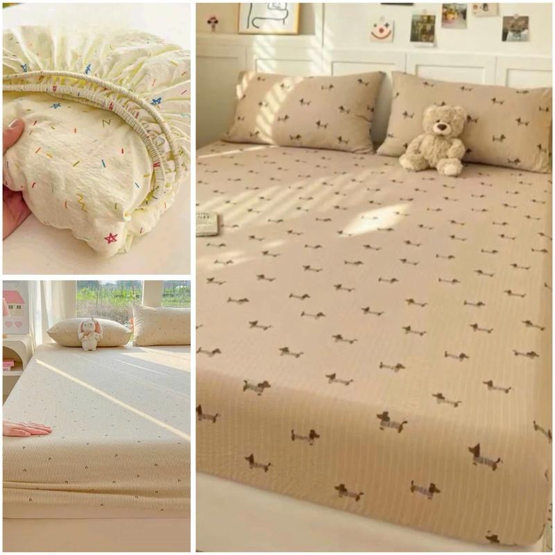 BỘ GA GỐI COTTON ĐŨI SỢI TRE 3 món thoáng mát, mềm mịn lạnh hoà điều giường