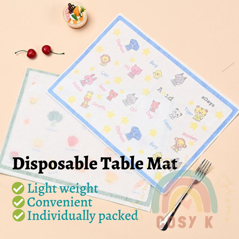 COSYK 20pcs Disposable Table Mat Waterproof Placemat Baby Meal - TikTok ...