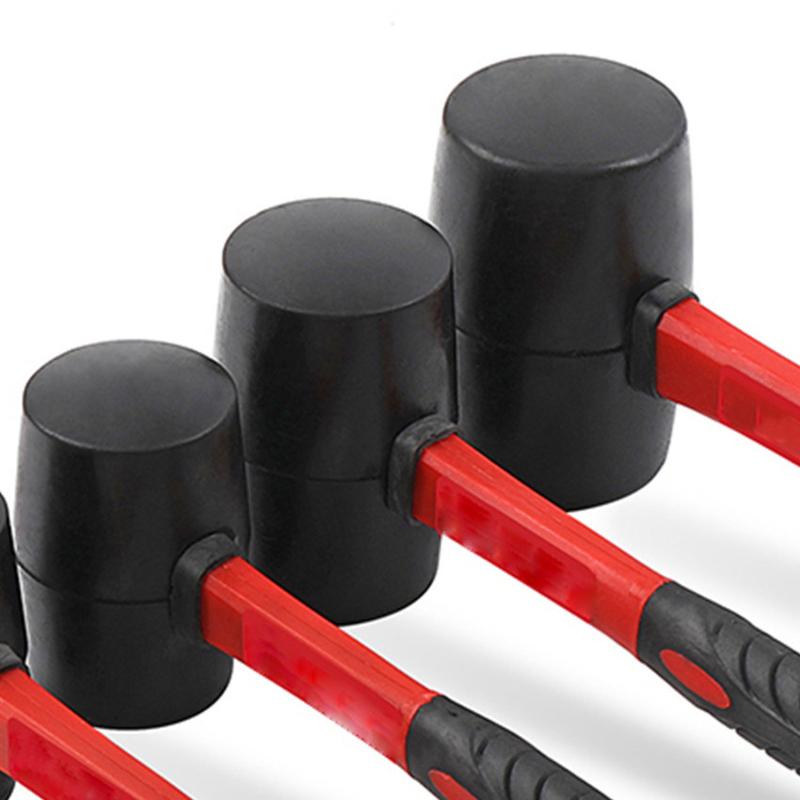 Hi-Spec Heavy Duty Mallet Rubber Hammer 8/12/16/24oz Professional Floor Ceramic Tile Installation Fiberglass Hammer Hand Tools 4