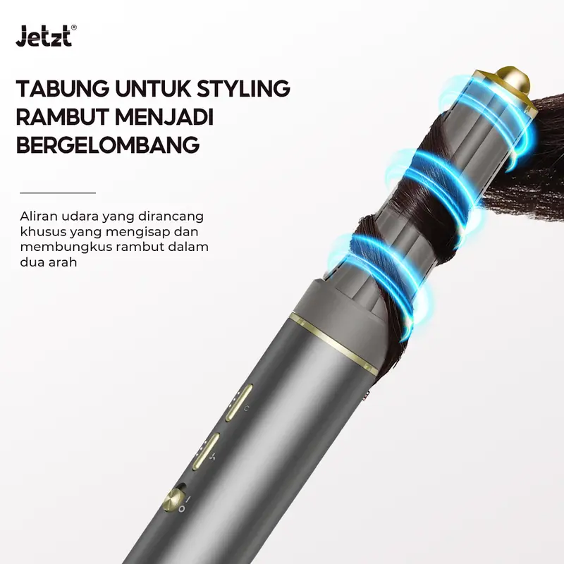 JETZT HC1000 Hair Dryer 3 in 1 Pengering rambut 2 Juta ion negatif Teknologi anti radiasi aman untuk anak-anak dan wanita hamil Mesin Compact Kering 6