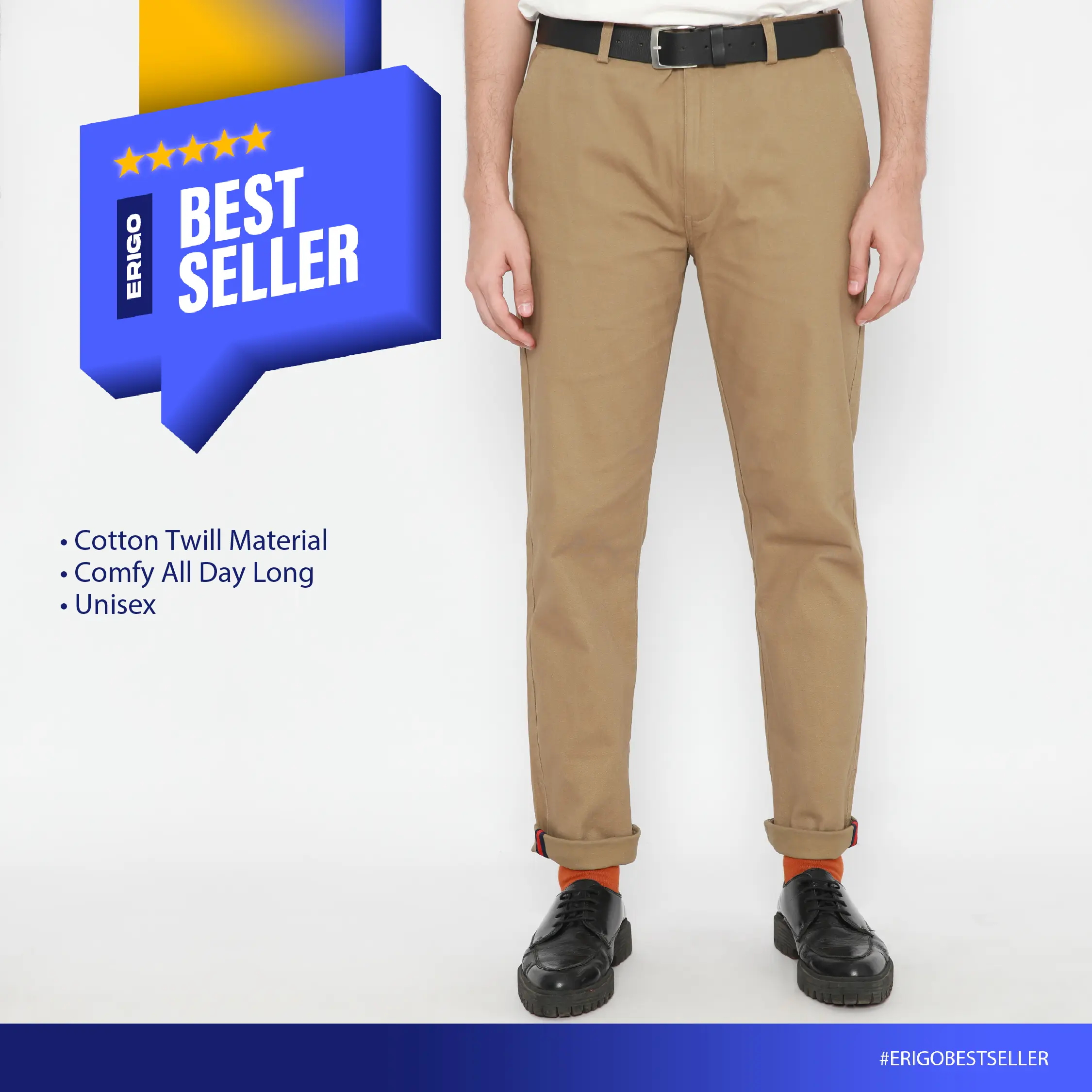 Erigo Chino Pants Ata Olive - Celana Panjang Chino Unisex