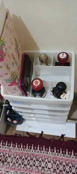 Product Review of Rak Kosmetik 5 Susun Laci Tarik Organizer Meja Rias Kamar Storage Serbaguna Plastik Putih Aesthetic Bagus from S**h A**s 0